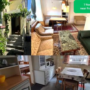 3 Floor XXL House, 7 Rooms, 2 Kitchen, 15 Minutes to Frankfurt, Washing Machine