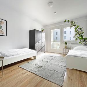L21-Apartment Leipzig Nord, 3 Zimmer, 8 Personen, Standardisierte Ausstattung, ideal für Reisende, Pendler, Familien