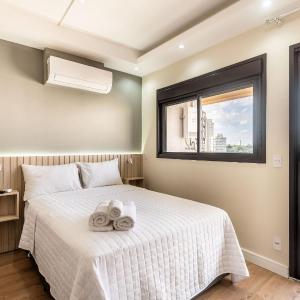 Studio c/ vista e academia no Brooklin - SB1406