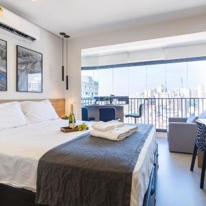 Piscina, academia, AC ,cama Queen|Brazilian Corner