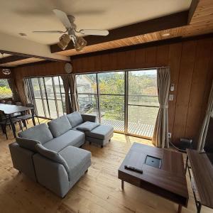 Private villa with natural hot spring rock bath for up to 9 guests Includes 3 bedrooms ideal for groups Mt Fuji view from the second floor Grandview Minamihakone