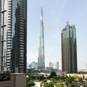 High-Rise Apartment by Burj and Fountain