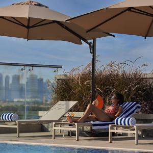 Vogue One Bedroom Apartment at Novotel Jumeirah Village Triangle, 16th Floor Skyline View and Balcony, Pool and Gym Access Included