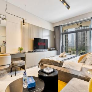 Luxarious Studio in Business Bay - 8 min walk Burj Khalifa and Dubai Mall