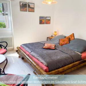 Bambuszimmer mit großem Dachgarten im Gästehaus Graf-Schmelzer