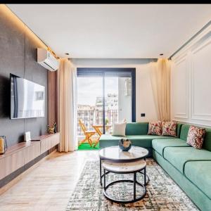 Studio vert chic au cœur de Casablanca
