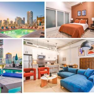 Stunning 1 BDR 1 BTH Modern Loft with Pool, Jacuzzi in DTLA!