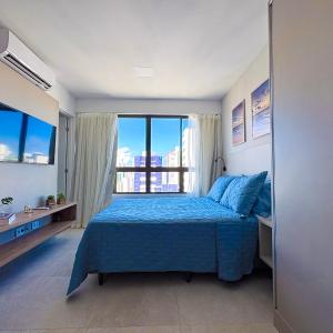 Flat com Piscina em Boa viagem - Wi-Fi - Ar condicionado - Smart Tv - 5 min Praia e Aeroporto