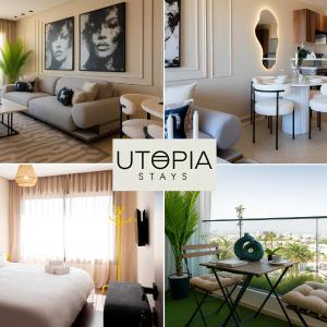 Utopia Stays - Terrasse avec Vue sur la Riviera
