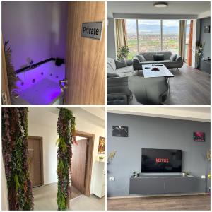 Luxury Jacuzzi Apartment City View Free Parking