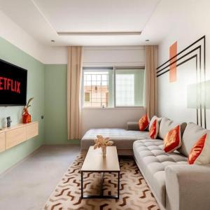 Appartement de luxe 2 chambres PS5,AC,Fibre,Netflix à agdal Au coeur de Rabat