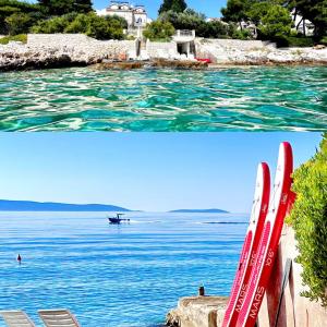 Luxury Seaside Villa with a classic Mediterranean Olive Garden, a fully equipped Professional Kitchen, Pool, Sauna, Padle Boards and Canoe - Miolin Beach House
