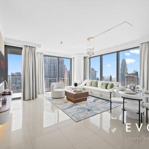 Luxury 2BR by Evoke Burj & fountain View w Sofa bed & Balcony