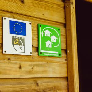 Houten natuurhuisje Hikershut