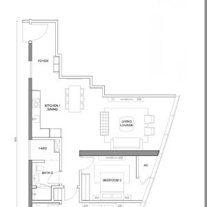 Eaton KL,2R2B,0 service,Bathtub,500mbps 4pax