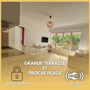 Magnifique T2 proche mer et ville refait à neuf avec terrasse