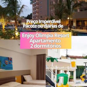 ENJOY OLIMPIA PARK - 2dormitórios - Park Resort - Hospede-se em frente ao Park no melhor Resort de Olimpia