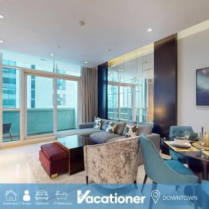 Vacationer l Stylish 1 Bedroom l Downtown Dubai l Pool, Gym Access