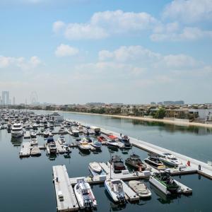 Luxury Upgraded Palm Studio with Marina and Yacht Views