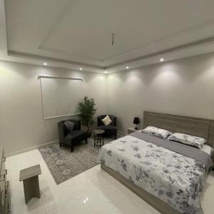 Apartment with bedroom, living room and courtyard C-1