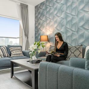Charming 1BR with Balcony and City View in JVC