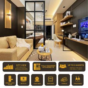 The Makati Suites at Red Residences, Premium Studio, City View, Makati CBD, Wi-fi