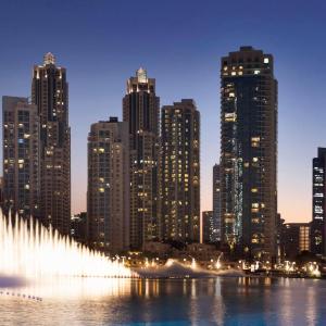 Modern Waterfront Living 2 Bed plus Maids with Burj Khalifa View