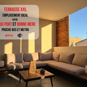 T2 avec terrasse entre Bonne Mère et Vieux-Port
