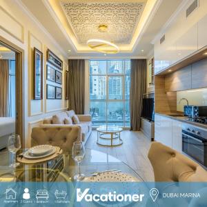 Vacationer Holiday Homes l Elegant 1 Bed l Dubai Marina l City Skyline View