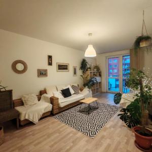 Boho style apartment with garage and large terrace