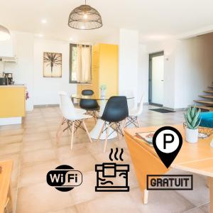 Les Bulles avec Jacuzzi Privatif & Parking privé