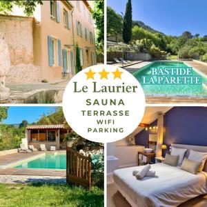 Le Laurier - Piscine, Sauna et Vue - Charme Provençal Authenticité - Bastide La Parette