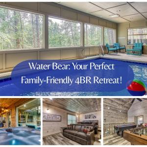 The Water Bear in Sevierville, Fabulous Luxury Indoor Pool! Fun Play Ship, Hot Tub, Theater, Game Rm