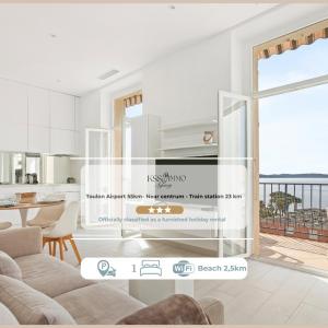 Vue mer 180C - Terrasse plein sud - Sainte-Maxime