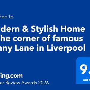 Modern & Stylish Home at the corner of famous Penny Lane in Liverpool