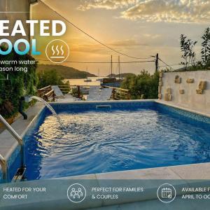 Beach Villa Ema with Heated Pool