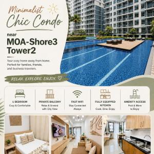 Minimalist Chic Condo near MOA-Shore3 Tower2