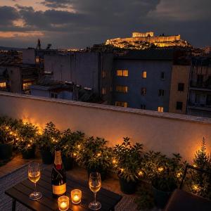 CK Athens Fine Stay -Neos Kosmos- Luxury Modern Apartment Opposite Metro with Rooftop Lounge & Acropolis Views