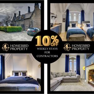 Large 6BDR House By Homebird Property Management Short Lets & Serviced Accommodation Leeds With Secured Parking & Garden Area