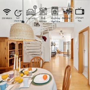 Gelbe Koffer - Vintage Maisonette in Neunkirchen - 2 separate Schlafzimmer - bis 4 Pers
