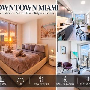 Sky-high1 BR Downtown Miami's heart - Pool & Gym