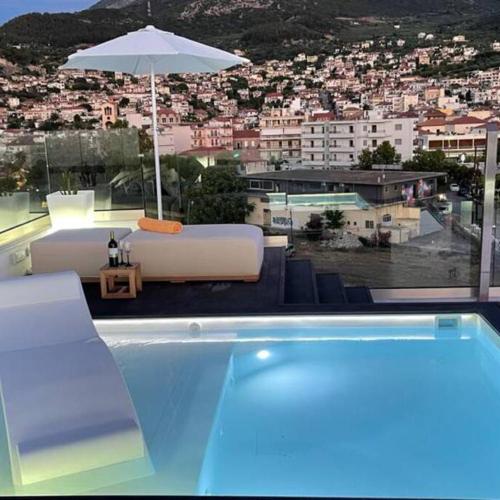 “Messinian view” roof top pool