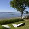 Rotes Strandhaus mit Boot am Salzhaff, 50m zum Strand