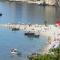 Taormina castle and sea view