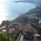 Taormina castle and sea view