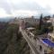Taormina castle and sea view