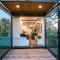 Elegant Container Tiny House Yellow & Blue