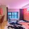 loft Apartment with slide hammock with movie viewing