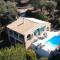 Gastouri Villa Pascalia with heated pool in October and views