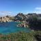 Carrabean sea in the North of Sardegna, with swimming pool